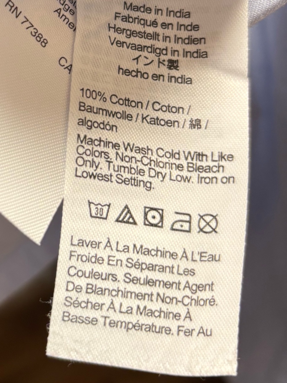Ruffle Trim Regenerative Cotton Poplin Shirt - Picture 6 of 6